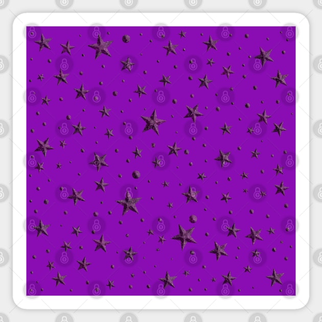 purple star pattern starry sky design glittery stars gift purple masks Sticker by designsbyxarah